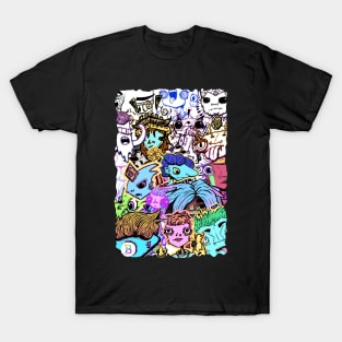 Cartoon Character Mashup T-Shirt